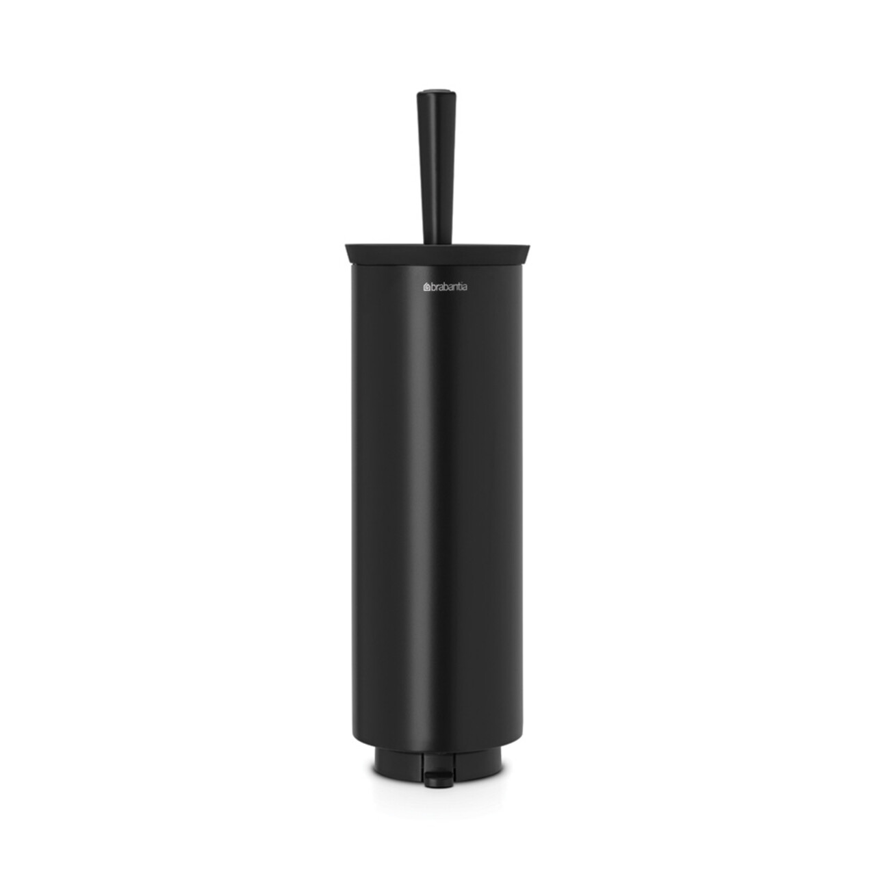 Perie de toaleta cu suport, Brabantia, Profile Black, 12.5x11.5x43 cm, otel, negru - imagine 3